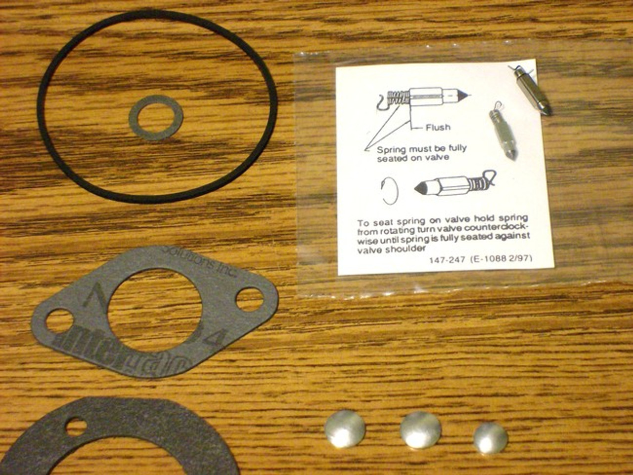 Carburetor Rebuild Kit for Kohler K181 to K341, M8 to M16, MV16 to MV20, 2575711, 2575711S, 25 757 11, 25 757 11-S