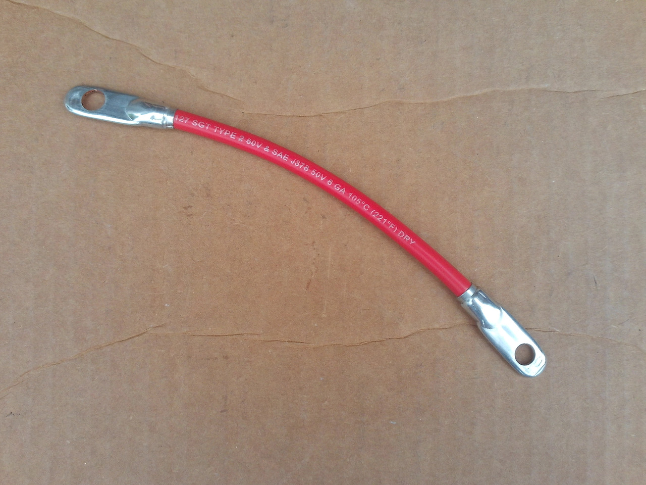 Red Positive Battery Cable 8" Long for Lawn Mower 425-215