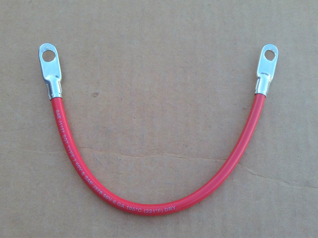 Battery Cable for Club Car 7295 Red Positive 12" Long