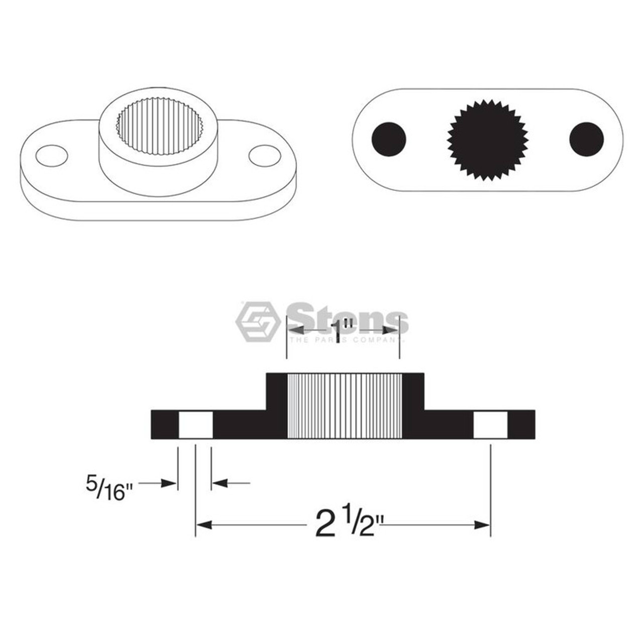 Blade Adapter for MTD 38" 42" Cut 748-0300 748-0300B 753-0583 Montgomery Ward