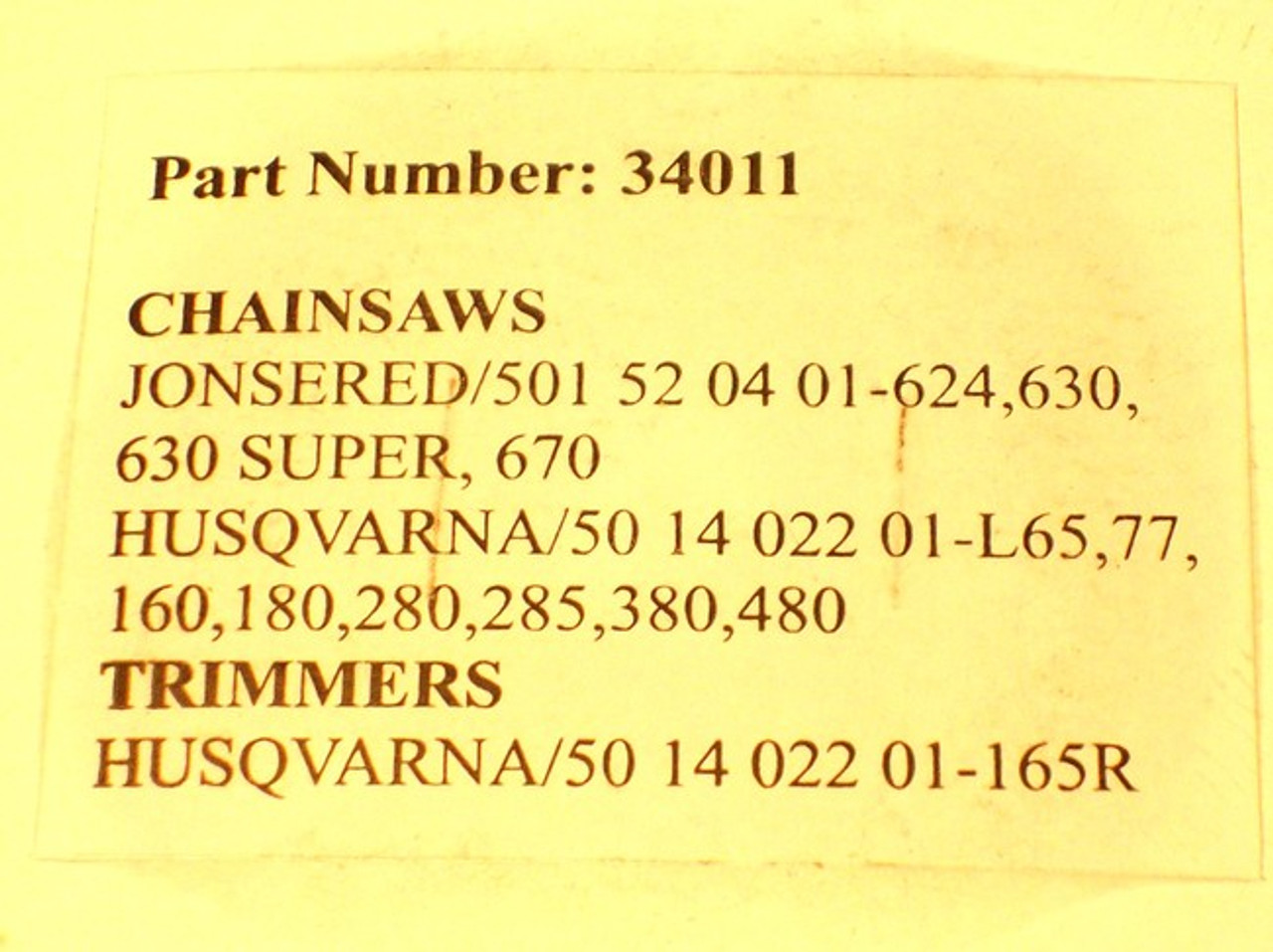 Starter Spring for Husqvarna L65, 77, 160, 180, 280, 285, 380, 480 Chainsaw 501520401, 501520402, 501 52 04-01, 501 52 04-02 chain saw