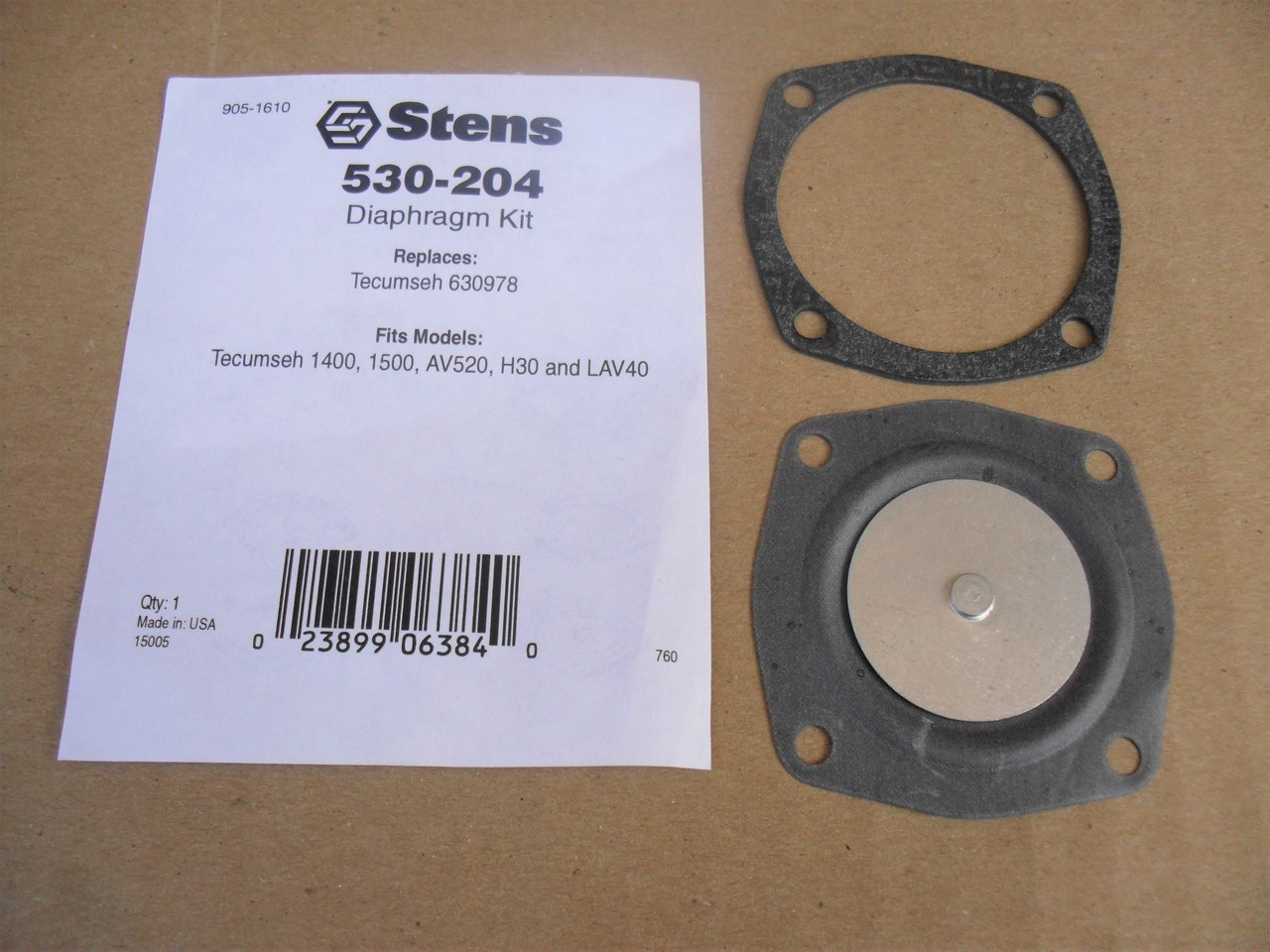 Carburetor Diaphragm Rebuild Kit for Tecumseh AV520, H30, LAV40, 1400