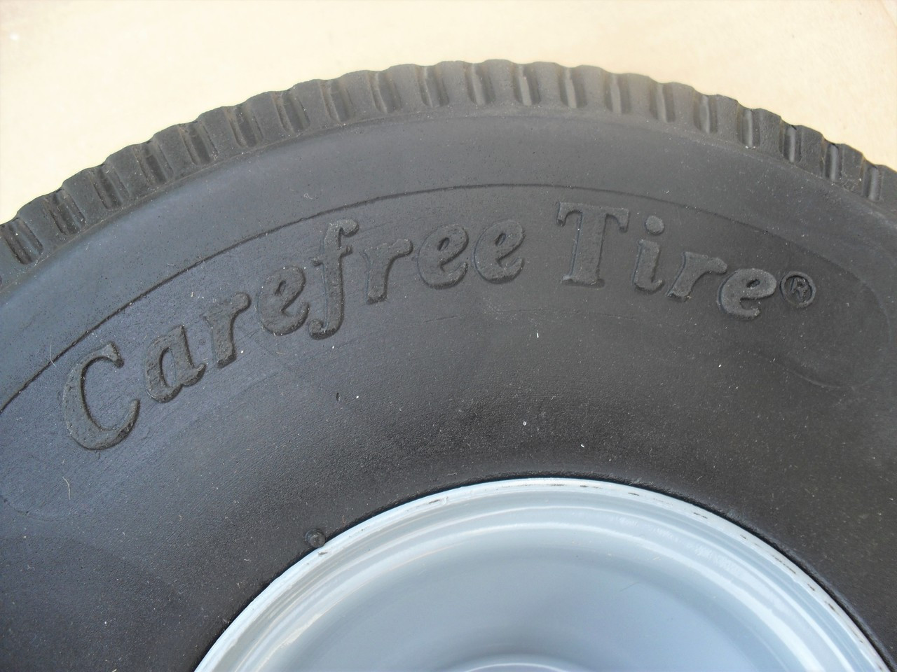 Wheel Tire for Little Wonder Blower 4.10 x 3.50 - 4, 4164205 Solid Foam Flat Free 410/350-4