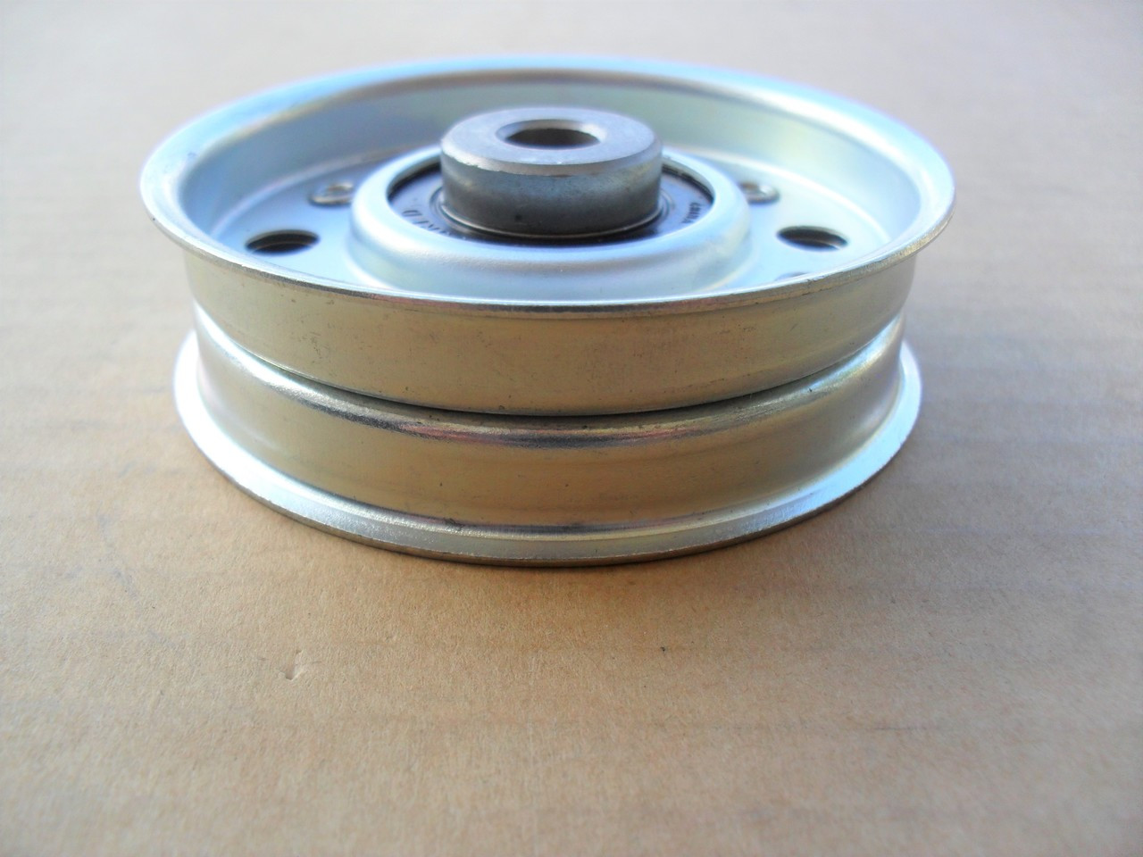 Flat Idler Pulley for Cub Cadet 491395R1, 491395-R1, Height: 7/8" ID: 3/8" OD: 3-1/4"