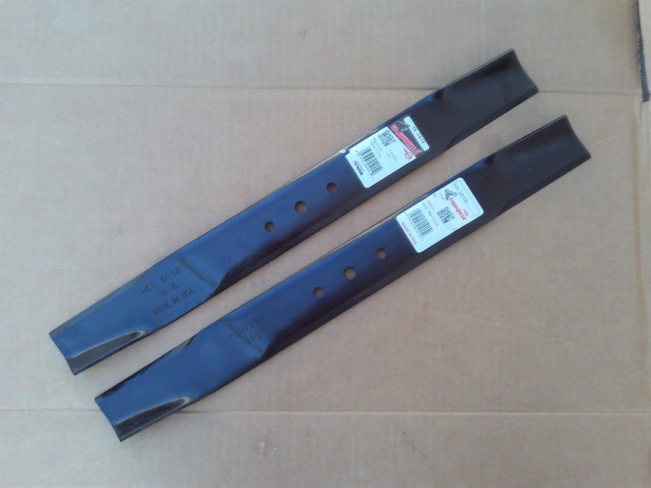 Blades for MTD 38" Cut 742-0122A, 942-0122A, 742-0122, 942-0122, 742-0122B, 942-0122B, Blade Set of 2 Hi Lift