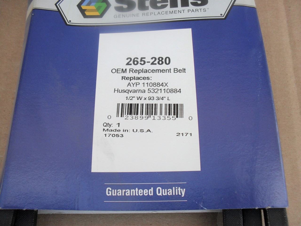 PTO Belt for Poulan PP2050, PP2050D, XC1182HB, XEG1182HAR, 532110884 Engine to deck