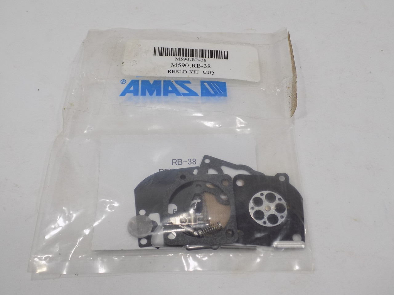 Carburetor Rebuild Kit for Zama RB38 RB-38 C1Q-M24 C1Q-M25 C1Q-M26 C1Q-M39 C1Q-W15 C1Q-W29 C1Q-W29A C1Q-W29B C1Q-W29C C1Q-W29D C1Q-W29E C1Q-W5 C1Q-W5A C1Q-W5B C1Q-W5C C1Q-W6 C1Q-W6A C1Q-W6B C1Q-W6C