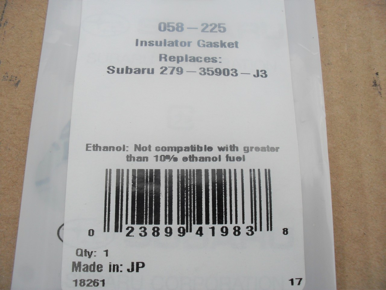 Carburetor Insulator Gasket for Robin Subaru EX27, EX30, 27935903H3, 27935903J3, 279-35903-H3, 279-35903-J3