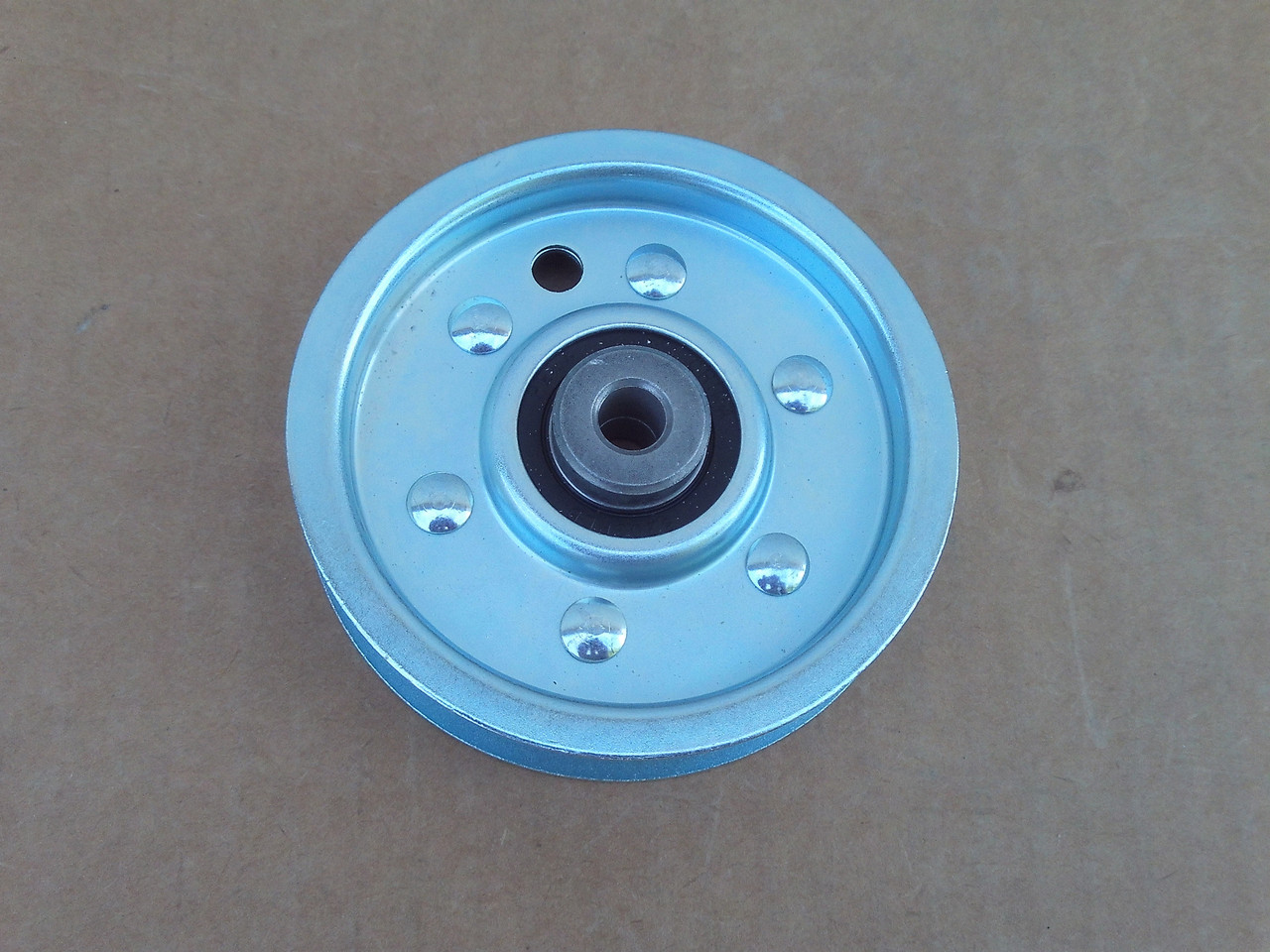Flat Idler Pulley for Cub Cadet 756-0515, 7560515 Height: 1" ID: 3/8" OD: 3-3/4"
