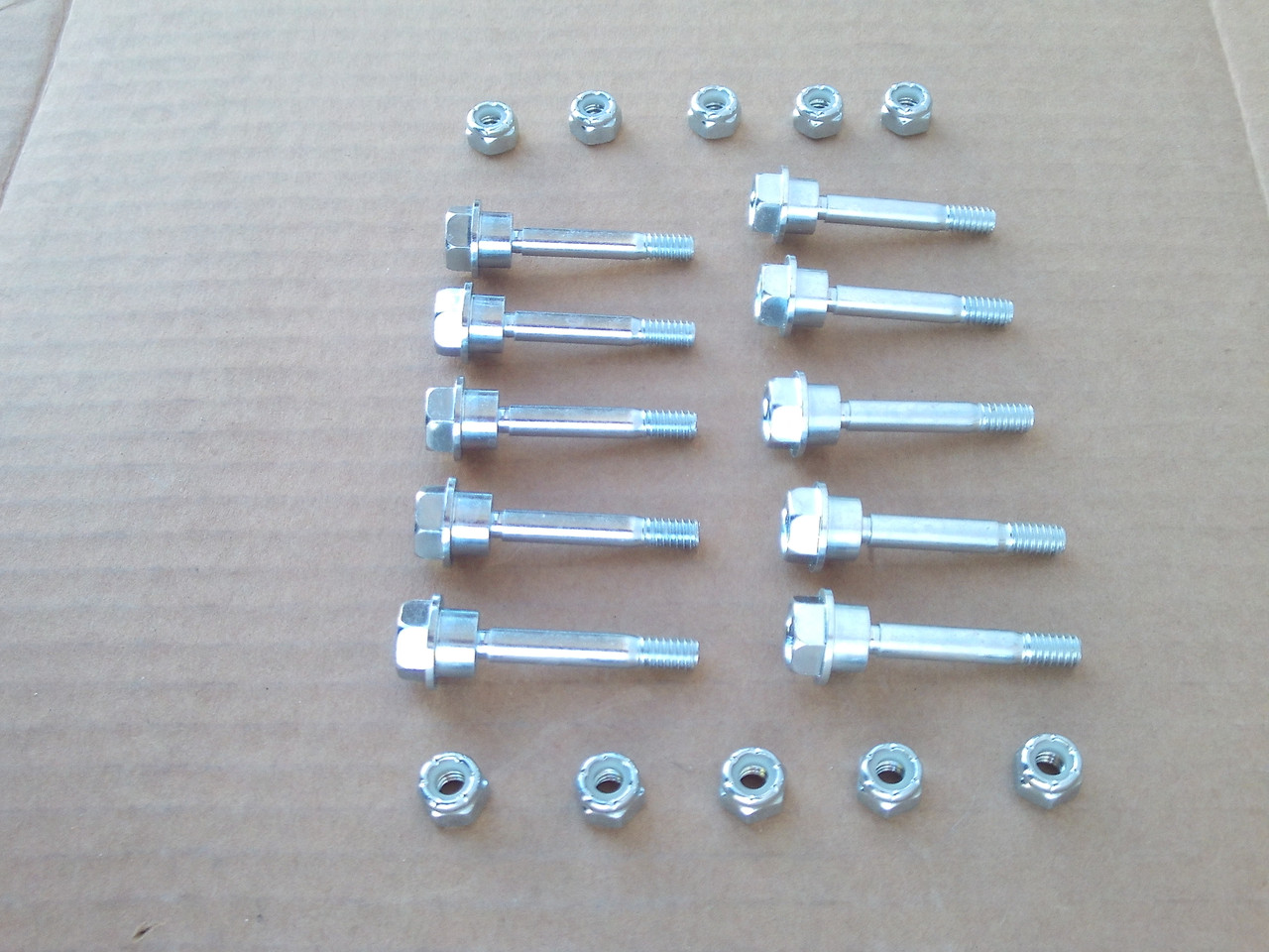 Shear Pins Bolts for Husqvarna 588077502 532187494 532179828 588077501 601001986 532192090 532188243 Snowthrower snow blower thrower Set of 10 Includes lock nuts