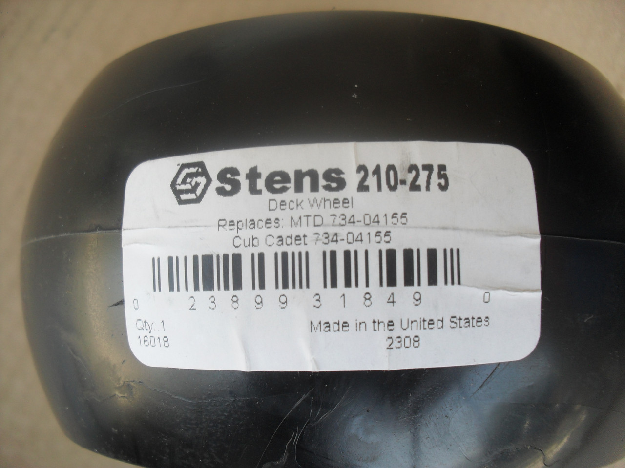 Deck Wheel for Troy Bilt Bronco, Horse, RZT42, 73404155, Made In USA