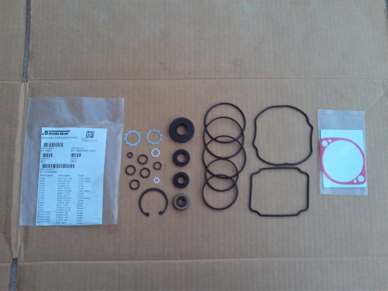 Hydro Pump Seal Rebuild Kit for Ariens Zoom, Pro Master 59203600, 70525