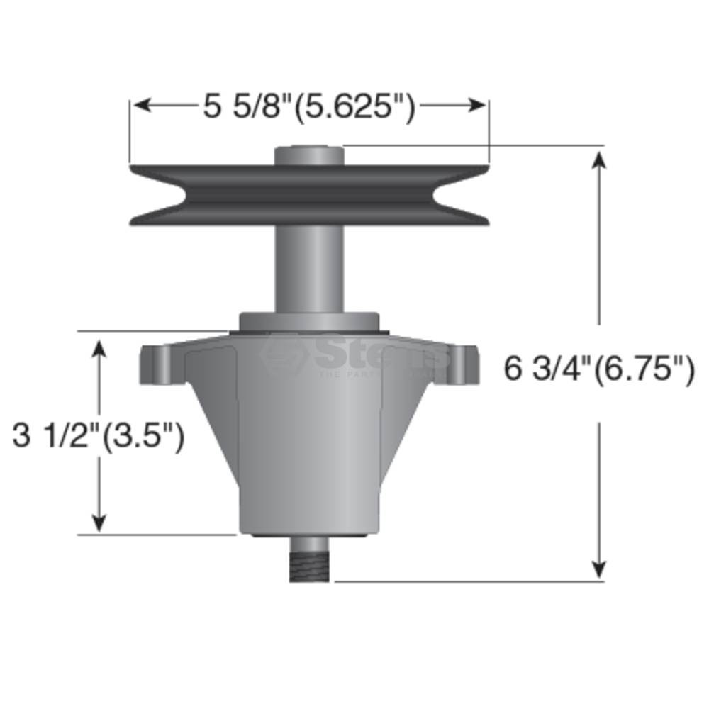 Deck Spindle for MTD 618-0625A, 618-0625B, 618-0660, 618-0660A