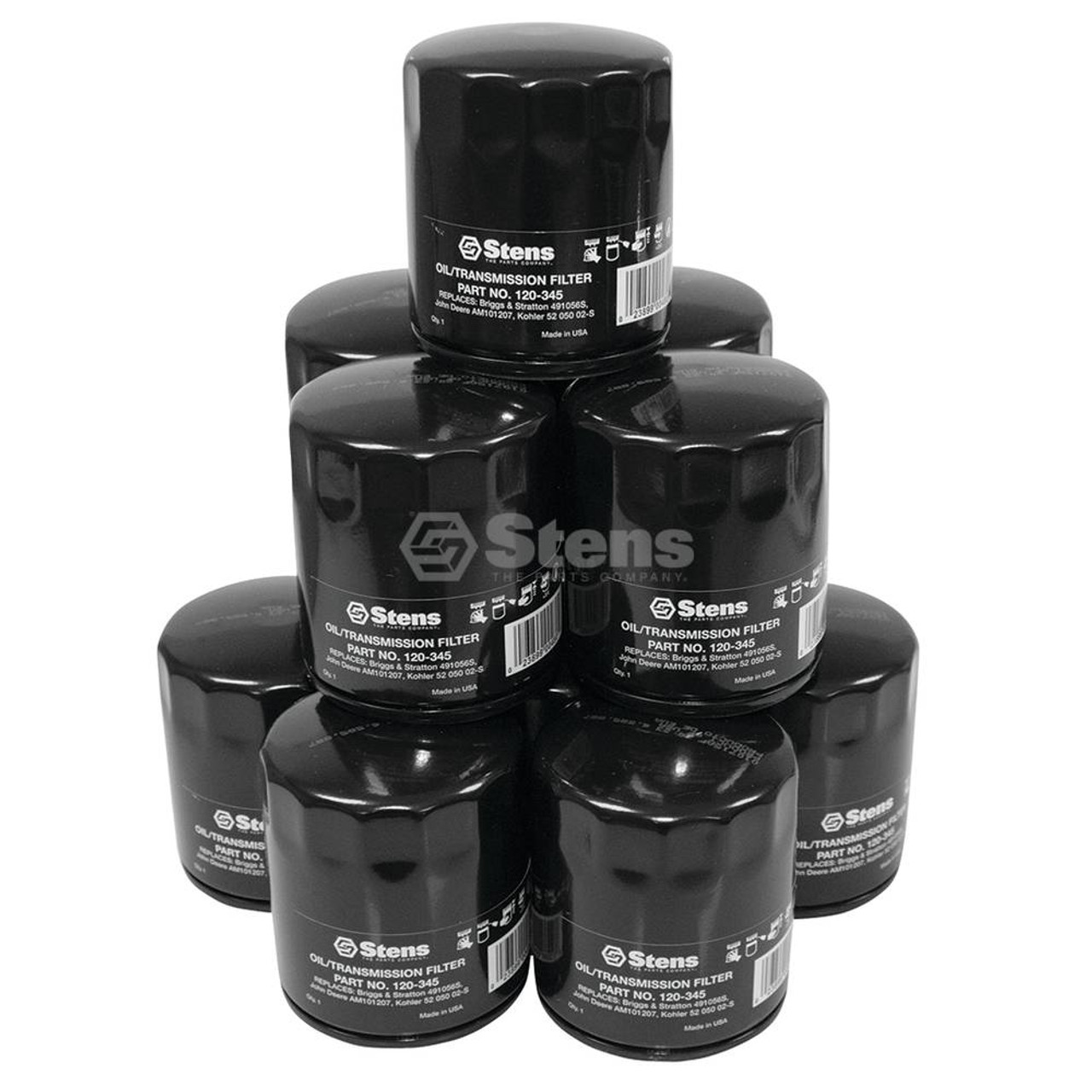 Oil Filters for John Deere STX46, 14, 70 Skid Steer, AM101207, HE122033P, TCA10018, HE 122-033P, Oil Filter Shop Pack of 12 Anti Drain, Made In USA