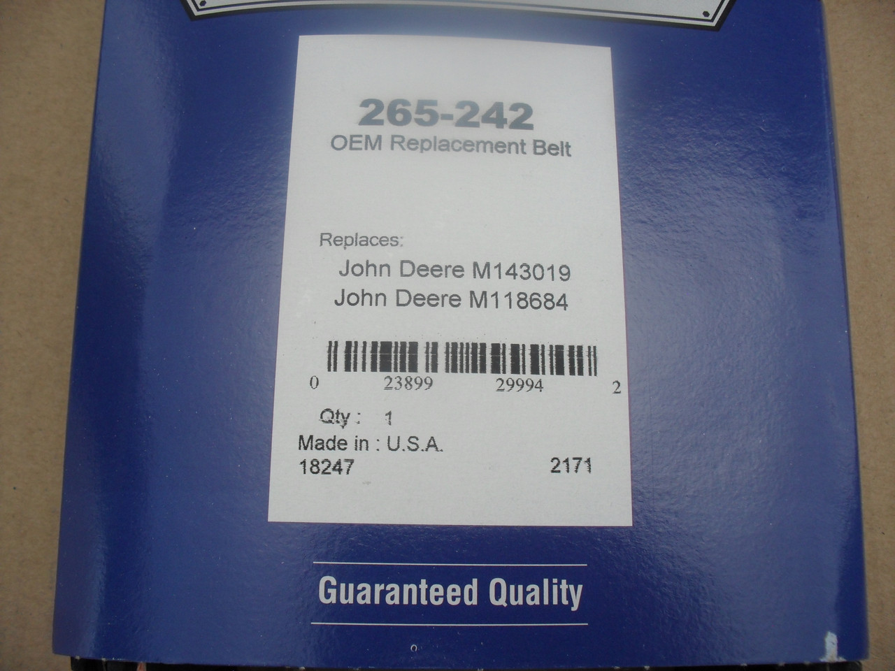 Deck Belt for John Deere LX255 LX277 LX279 LX288 LX277AWS LX280 LX289 GT242 GT262 GT275 M118684 M143019 M144677