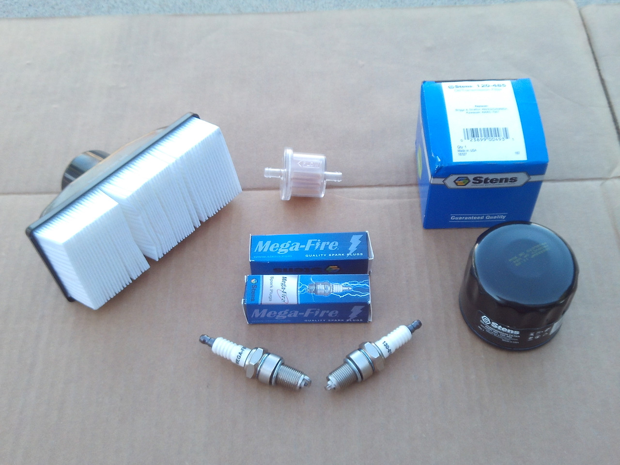 Engine Tune Up Kit for Kawasaki FR541V, FR600V, air filter, spark plugs, oil filter, fuel filter 785-682 *****