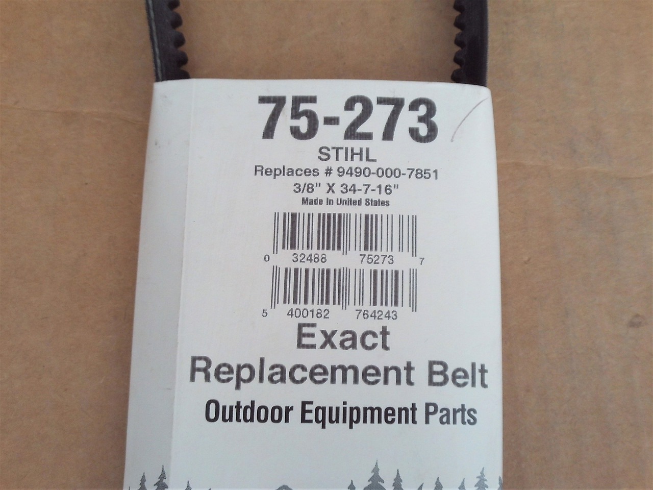 Drive Belt for Stihl TS400 Cutquik Saw 94900007851, 9490 000 7851