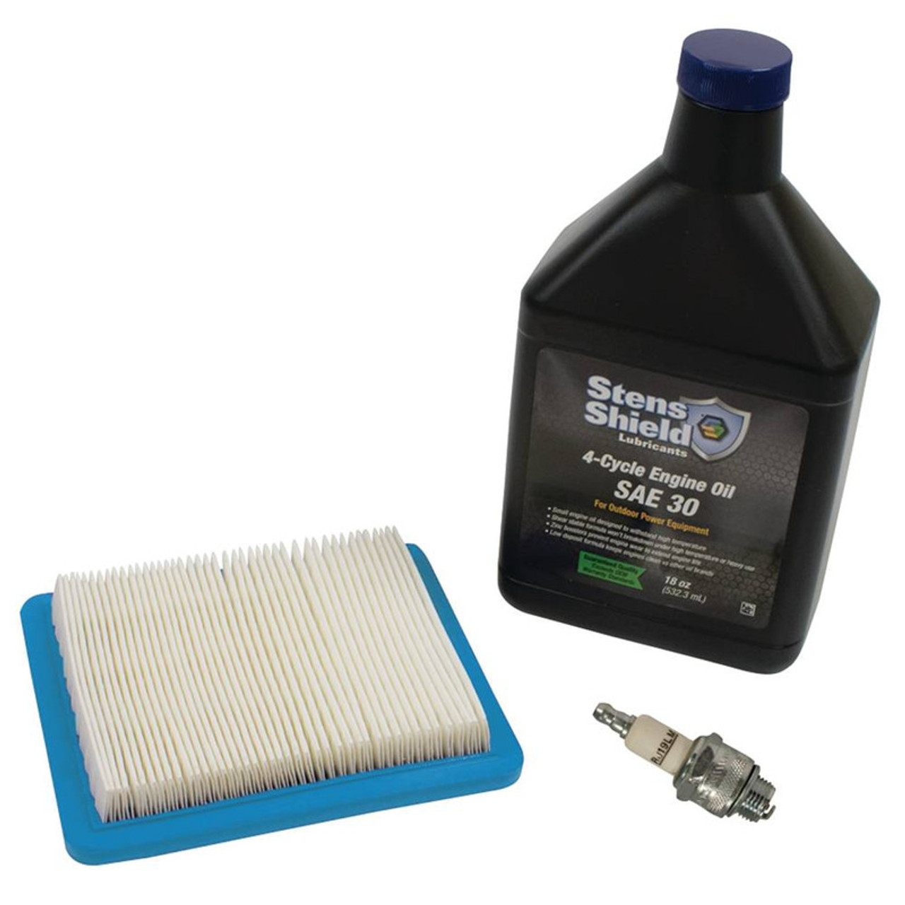 Tune Up Kit for Briggs and Stratton 3.5 thru 6.75 HP Quantum engines, oil, air filter, spark plug 5139, 5140, 5140B &