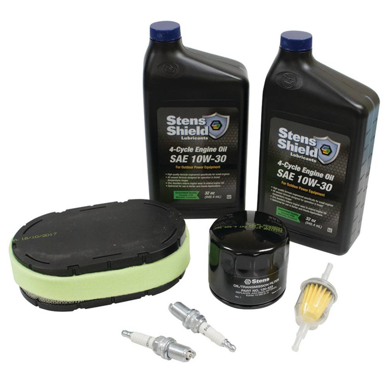 Engine Tune Up Kit for Kohler KT715 to KT745, 3278902S, 32 789 02-S, Air Filter, Pre Cleaner, Fuel Filter, Oil Filter, Spark Plugs, Oil, Fuel Filter