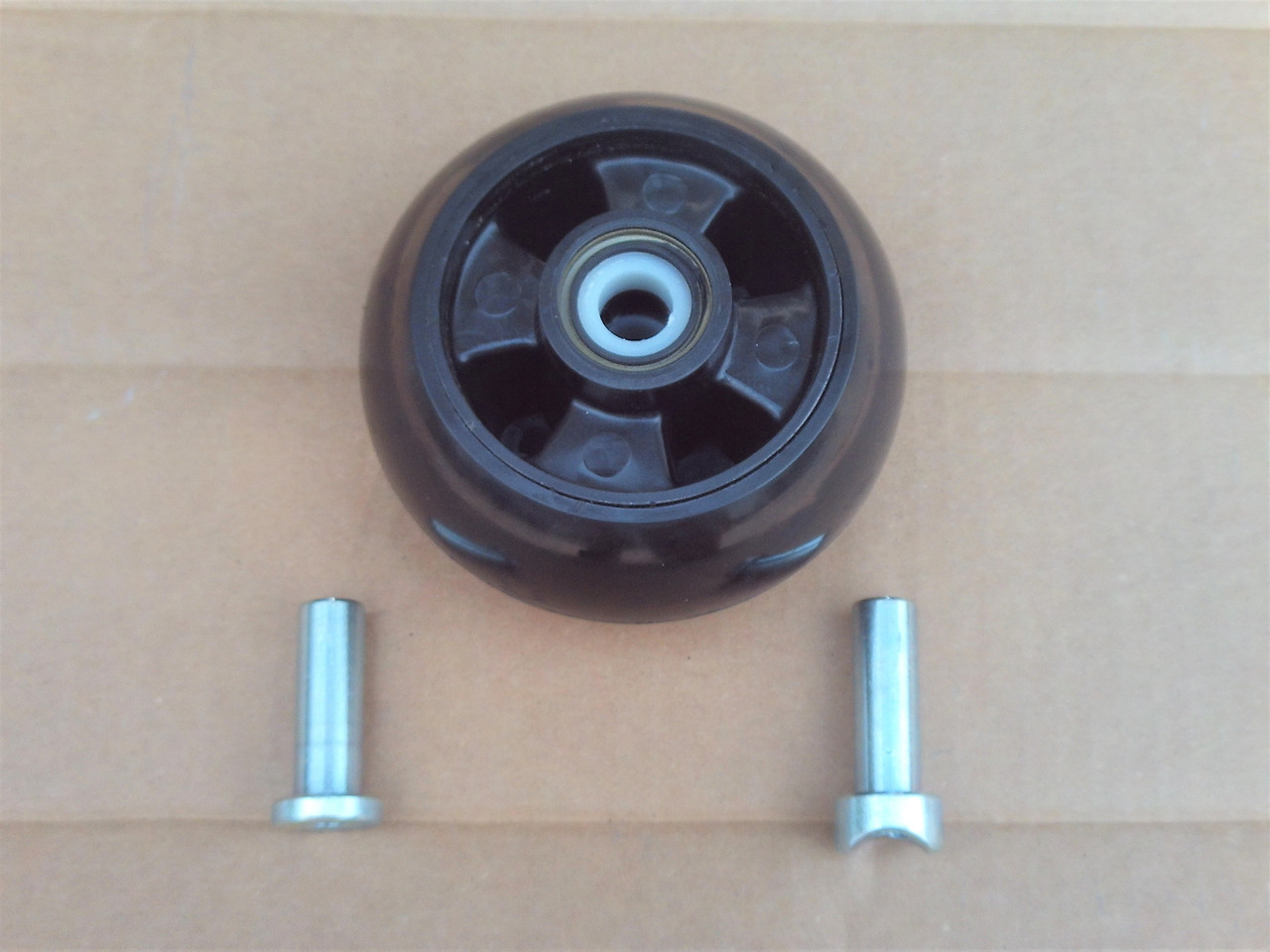 Deck Wheel Kit for John Deere 240 245 260 265 285 320 325 335 345 355D 2025R 2210 4010 4100 4110 4115 4200 4210 4300 4310 4400 4410 4500 4510 4600 4610 4700 ZTrak AM125172 Includes bushings and grease fitting