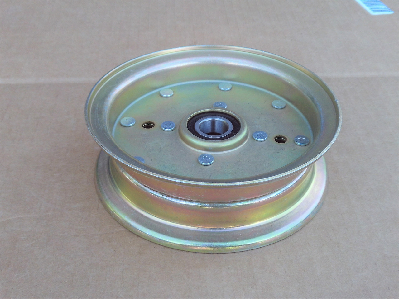 Deck Idler Pulley for Poulan Pro 460ZX 461ZX 46" Cut 532132728 539112196 539131148 539132728 581813701 589766101 589766102 ID: 5/8" OD: 5-7/8" Height: 2"