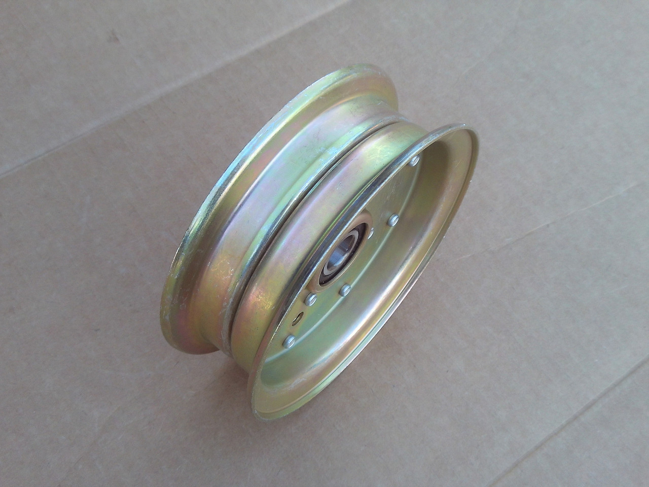 Deck Idler Pulley for Poulan Pro 460ZX 461ZX 46" Cut 532132728 539112196 539131148 539132728 581813701 589766101 589766102 ID: 5/8" OD: 5-7/8" Height: 2"