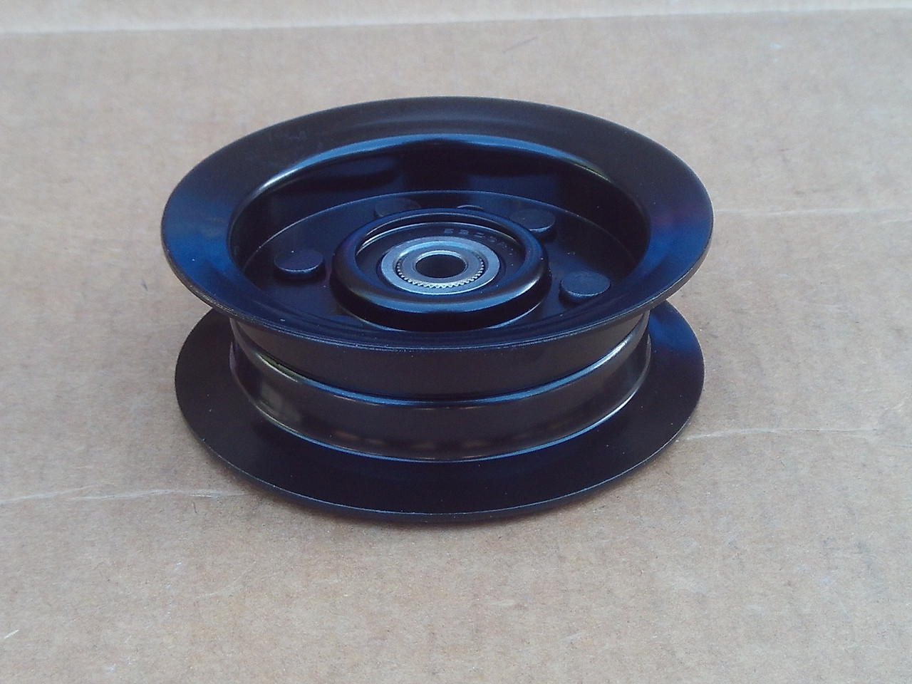 Flat Idler Pulley for Lawn Boy 1062175, 1329420, 106-2175, 132-9420 lawnboy, ID: 3/8", OD: 4-1/8", Height: 1-1/2"