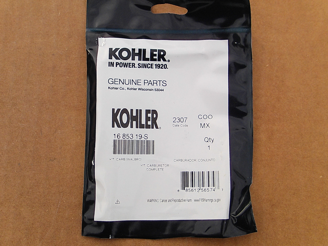 Carburetor for Kohler KT725 KT730 KT735 KT740 KT745 1685319S 3285363S 16 853 19-S 32 853 63-S