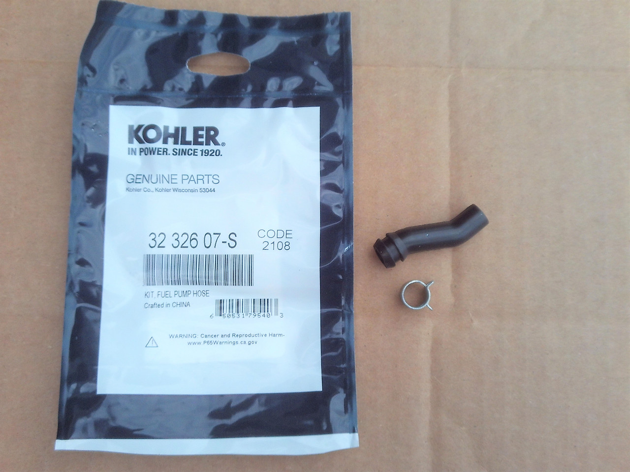 Kohler Fuel Pump Hose Kit for CH18, CH740, CH750, ECH630, ECH730, ECH740, ECH749, 3232602S, 3232607S, 32 326 02-S, 32 326-07-S