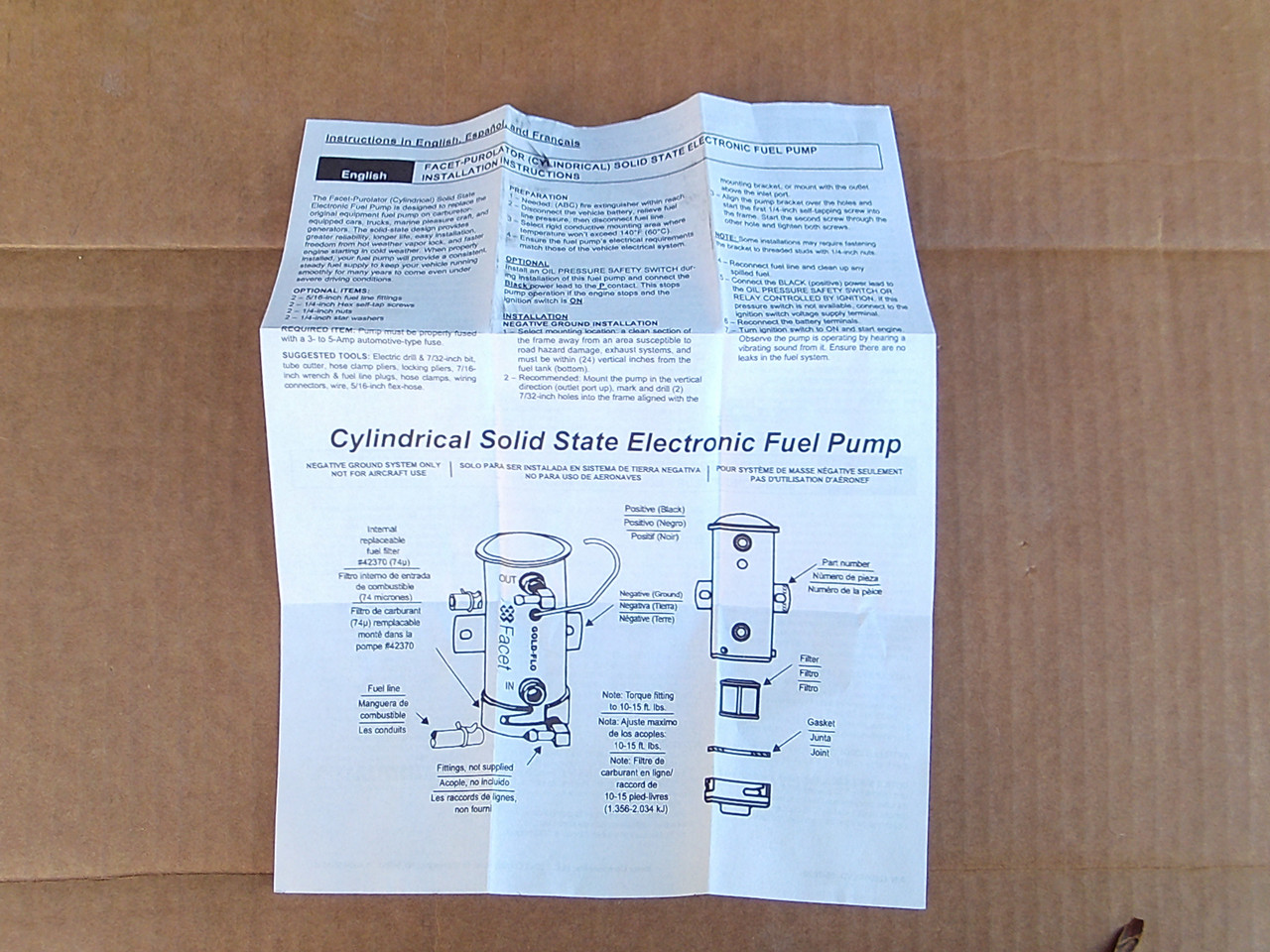 Electric Fuel Pump for Bobcat 6516343