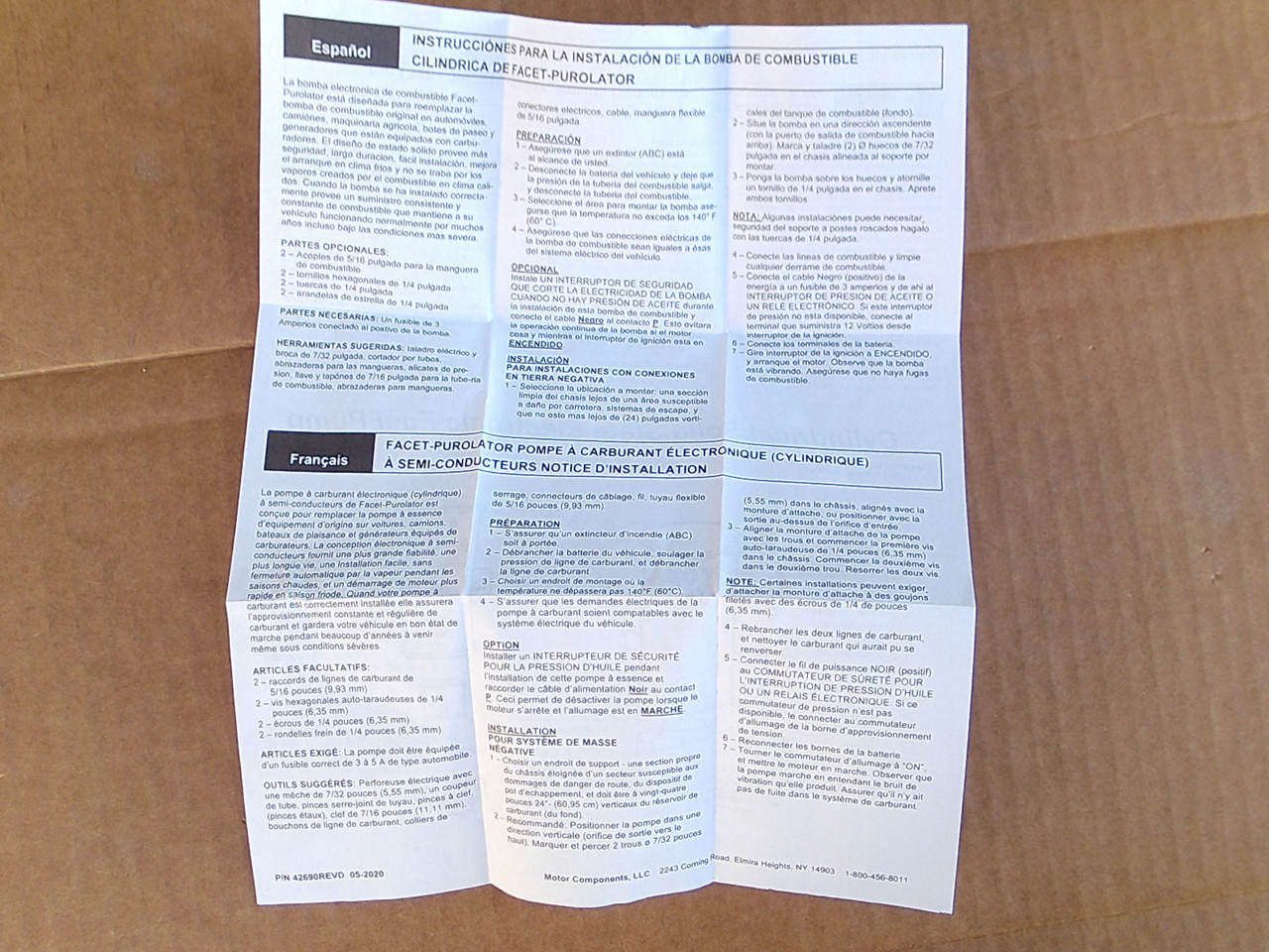 Electric Fuel Pump for Gehl 061512 46918