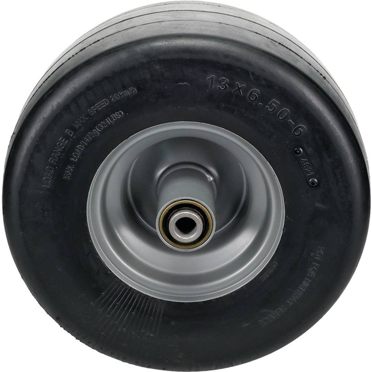 Caster Wheel for Hustler Super Z, 54", 60", 72" Cut, X One 60" Deck 13x6.50-6, Zero Flat Free Tire 607317, 789537