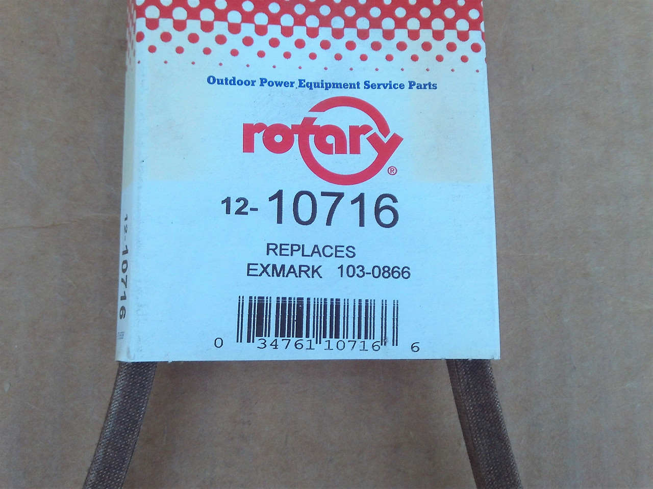 Drive Belt for Exmark Ultra Vac Front Runner Lazer HP Lazer Z 1030866 103-0866