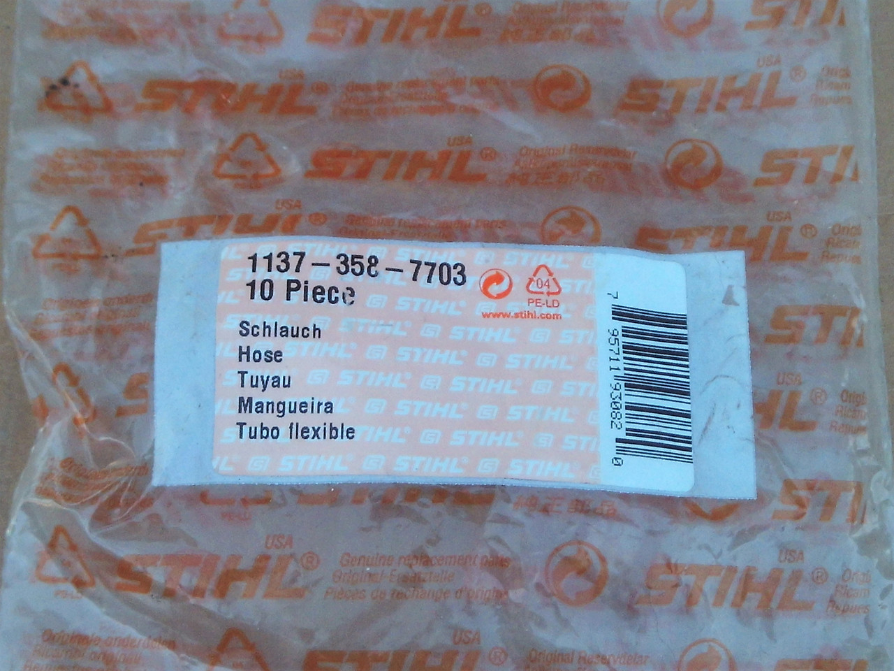 Stihl Fuel Line Hose 11373587703 11373587701 1137-358-7701 1137-358-7703 for MS192C MS192T MS192TC MS193C MS193T MS193TC Chainsaw