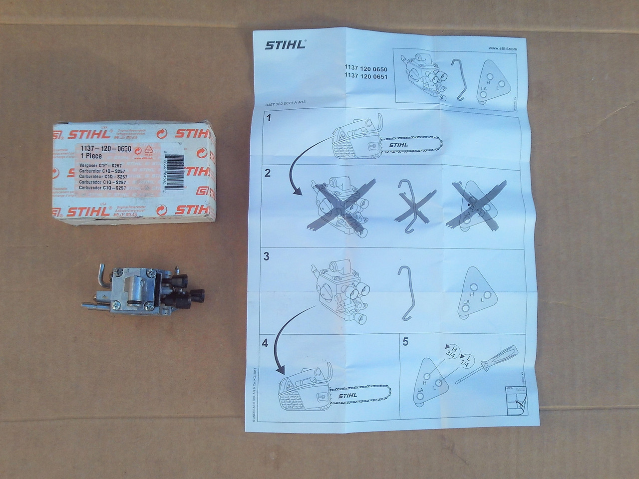 Stihl Carburetor for MS192T MS192TC 11371200650 1137-120-0650