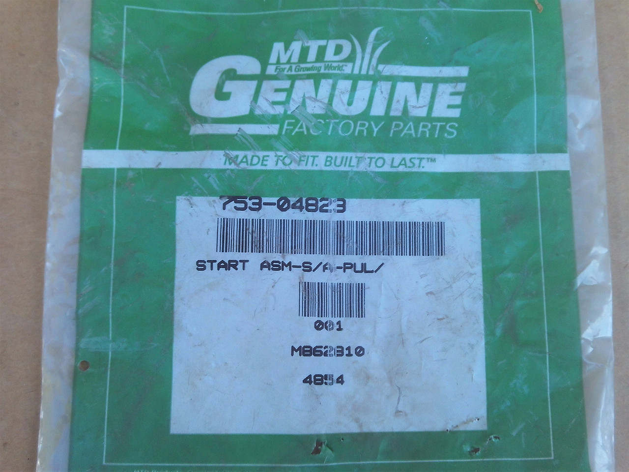 Starter Pulley for MTD 753-04459, 753-04823 Bolens, Craftsman, McCulloch, Ryobi, Yard Machines