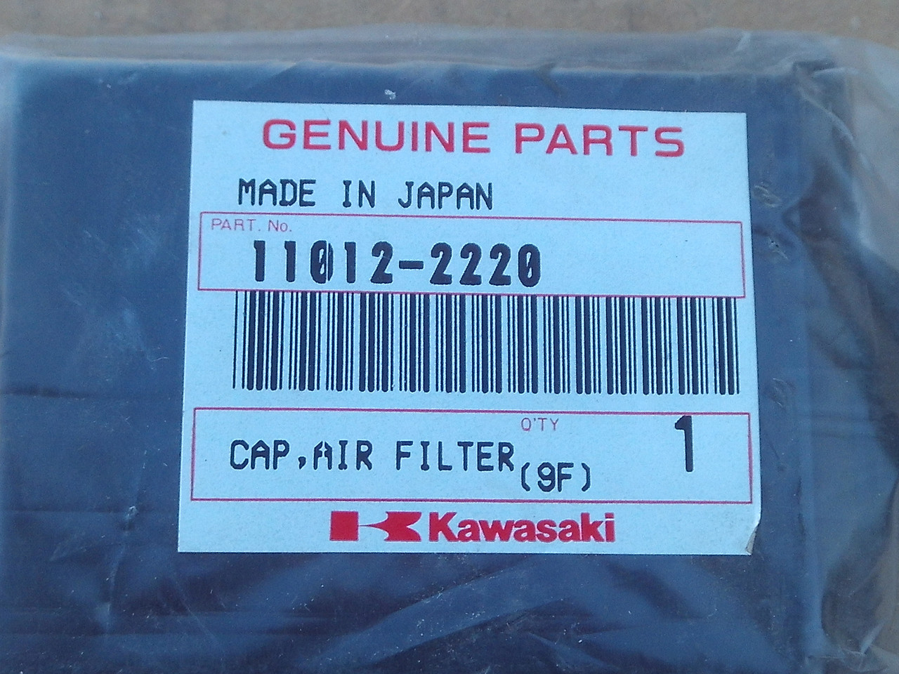 Kawasaki Air Filter Cover Cap 110122220, 11012-2220