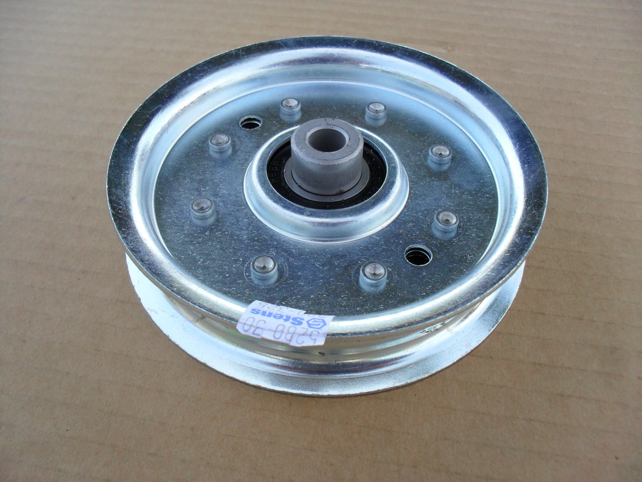 Flat Idler Pulley for Ferris 1521002, 5021002, 15-21002 OD: 4-5/8", ID: 3/8" Made In USA