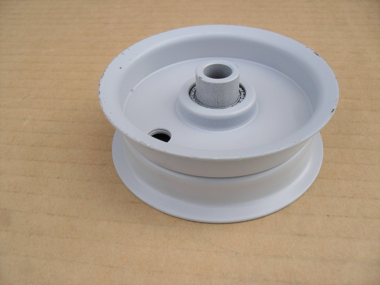Flat Idler Pulley for Bunton PAL-0368A PL0368A Height: 1-1/8 " ID: 3/8 " OD: 3-1/8 "