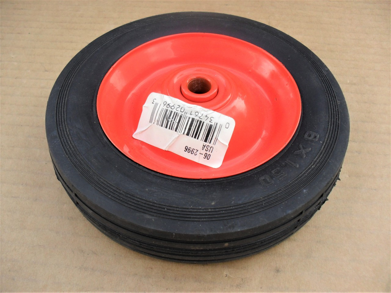 Edger Wheel for Mclane 6" Tall Solid Tire 20166, 20166 Made In USA
