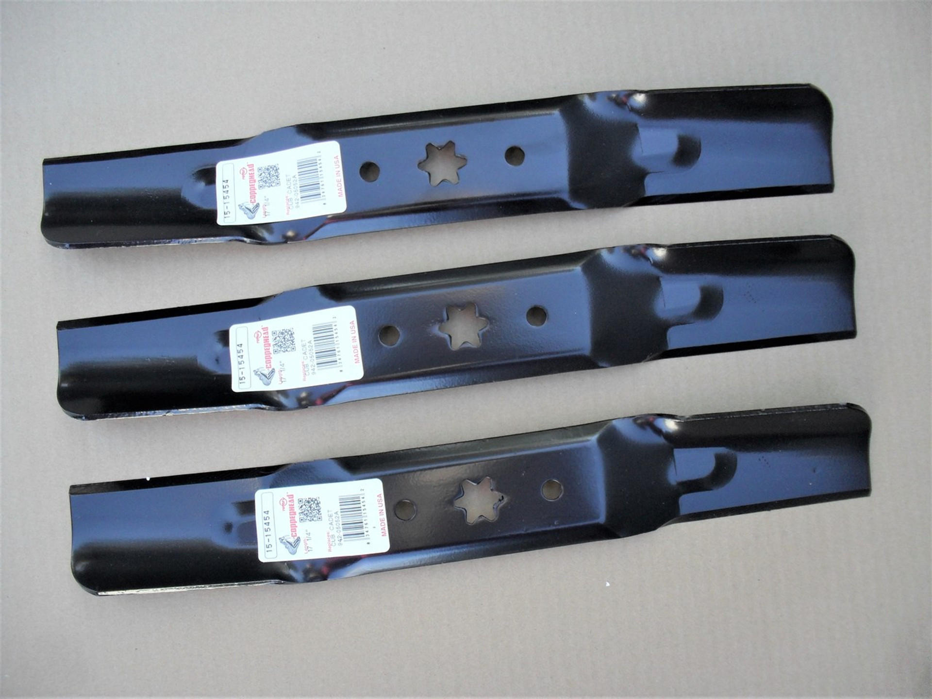 Blades for Troy Bilt TB2350, Super Bronco, Mustang XP 50" Cut 742