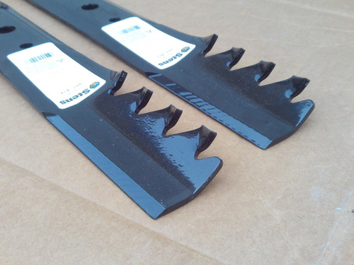 Mulching Blades for John Deere L100 L108 L110 L111 L118 42" Cut GX20249 GX20433 GY20567 Mulcher Set of 2 Blades