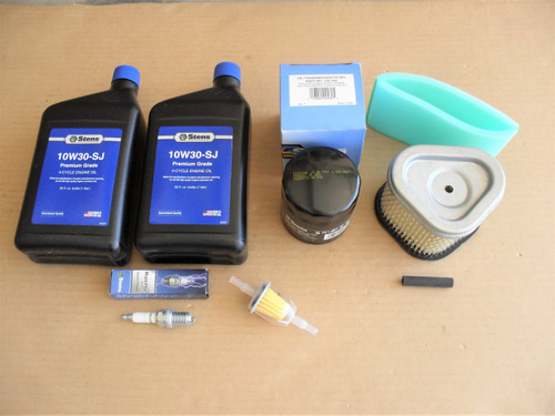Tune Up Kit for Kohler CV11 to CV16 CV460 to CV493 for Command Pro 11 thru 18 HP 1278902S 12 789 02-S air filter foam pre cleaner wrap spark plug fuel filter oil filter oil