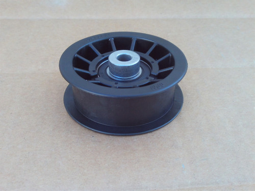 Flat Idler Pulley for Exmark Lazer Z, Frontrunner 1094076, 109-4076, ID: 3/8 " OD: 3-3/16 "