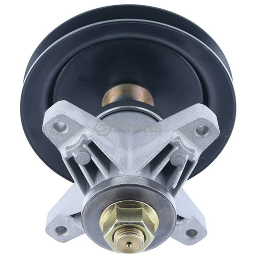 Deck Spindle for Cub Cadet LT1042, 618-04124A, 918-04124A, Includes Pulley, Grease Fitting