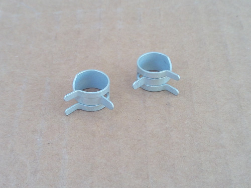 Fuel Line Hose Clamps 7/16" O.D. for Honda MTD Tecumseh 26460 Set of 2