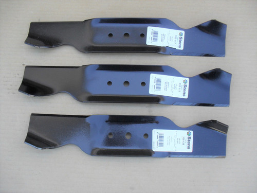 Blades for MTD 46" Cut 742-0477, 742-0480, 742-0487, 742-0487A, 942-0487A, 742-0486, 942-0486, 942-0486A, Blade Set of 3 Hi Lift