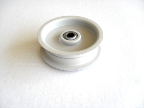 Idler Pulley for MTD 098079 1713803 756-0217 756-3054A 956-0217 956-3054 flat Height: 1" ID: 3/8" OD: 3-1/4"