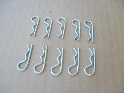 Hitch Clevis Pins for Cub Cadet 714-04040 YS-714-04040 Set of 10 Clips Lawn Mower Deck Snowblower snowthrower snow blower thrower