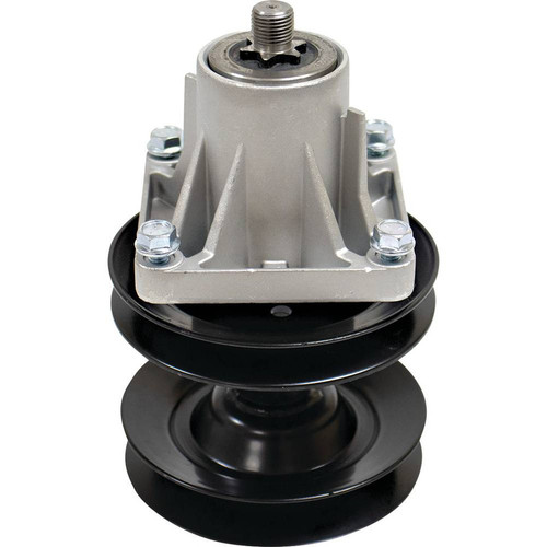 Deck Spindle for Cub Cadet 46" Cut 618-0593A, 618-0595, 618-0595A, 618-0595B, 918-0593A, 918-0595, 918-0595A, 918-0595B Includes Double Pulley
